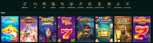 Spannende Spielautomaten im Casinia Casino entdecken – Exklusive Titel, Neuheiten und Klassiker im Uberblick Slots im Casinia Casino – beliebte Spiele wie Shark Time, Gates of Olympus, Big Bass, Flame Fruits und mehr